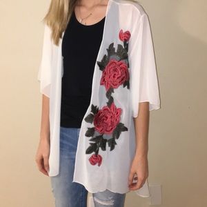 White Sheer Cardigan